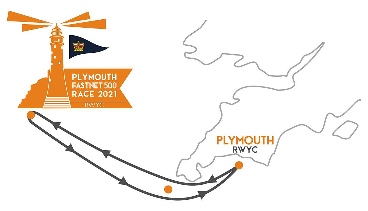 Plymouth Fastnet 500 Race 2021 - Route